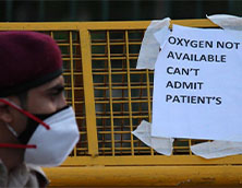 A Апазия: Индия заканчивается из медицинского кислорода